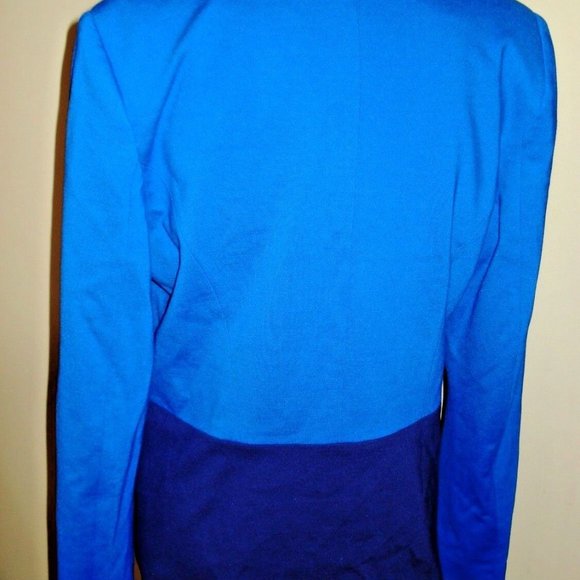 Jessica Simpson Delaney Blue Colorblock One-Button Blazer Suit Jacket Size L NWT - Picture 8 of 8